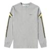 Back Arrows Sketch Langermet herre-T-skjorte «Grey Yellow»