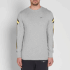 Back Arrows Sketch Langermet herre-T-skjorte «Grey Yellow»