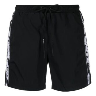 Badeshorts med logobånd