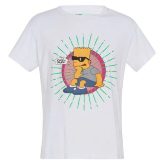 Bart Glasses SS Skinny Tee «White»
