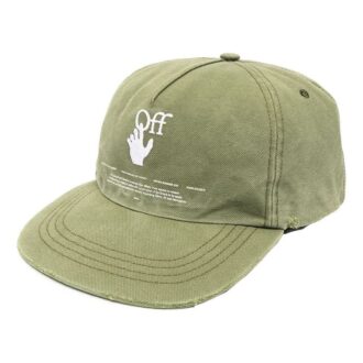 Baseballcap med brodert logo, grønn