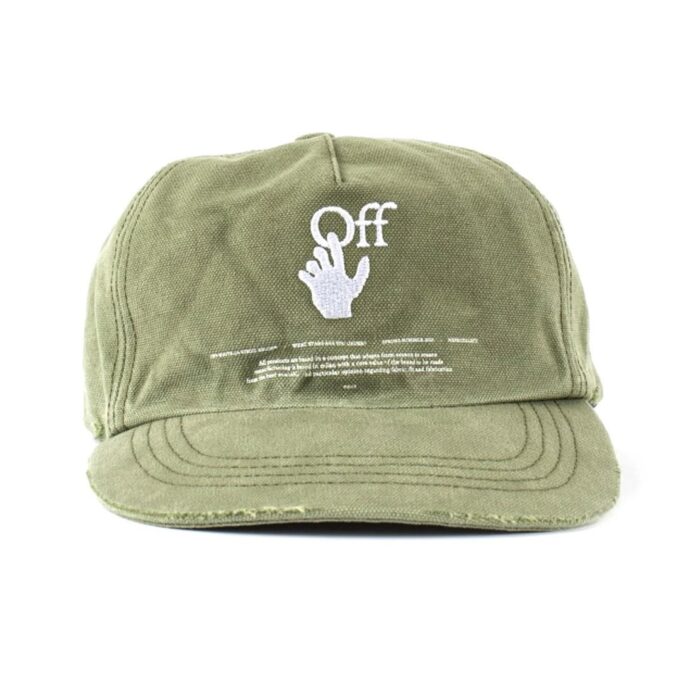Baseballcap med brodert logo, grønn