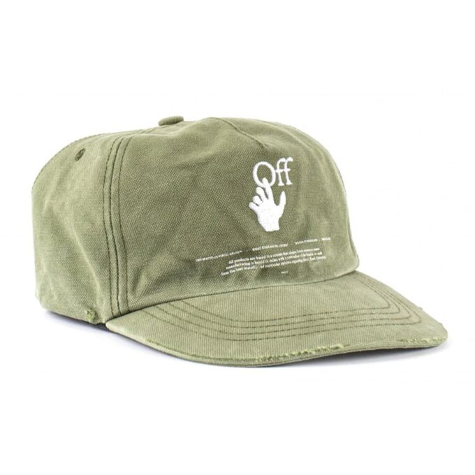 Baseballcap med brodert logo, grønn