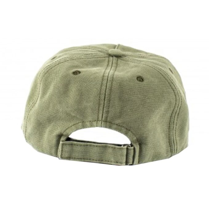 Baseballcap med brodert logo, grønn