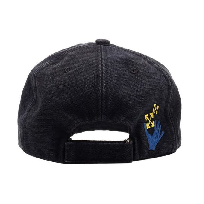 Baseballcap med brodert logo, svart