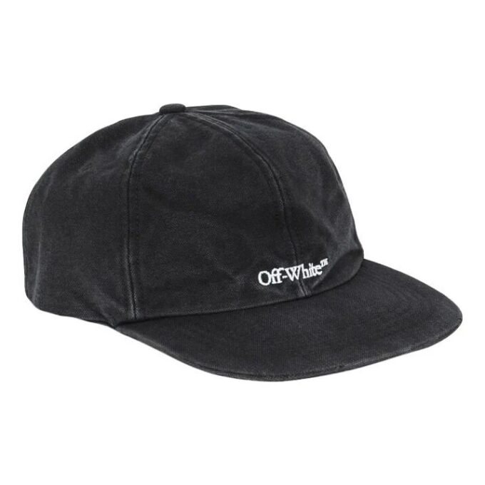 Baseballcap med logo, grå og hvit