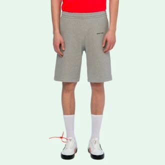 Basic Printing Small Logo Shorts Grå