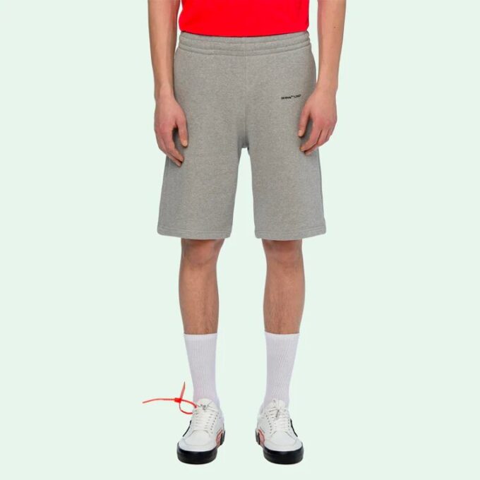 Basic Printing Small Logo Shorts Grå