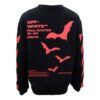 Bats Logo Rundhalset Slim-Fit Genser