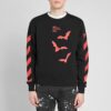 Bats Logo Rundhalset Slim-Fit Genser