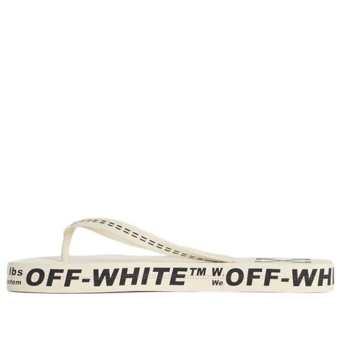 Beach Alphabet Tykke såler Hvite flip-flops