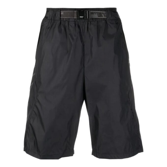 Bermudashorts med glidelås «Svart»