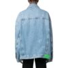 Blå Denim-jakke med knapper «Medium Blue»