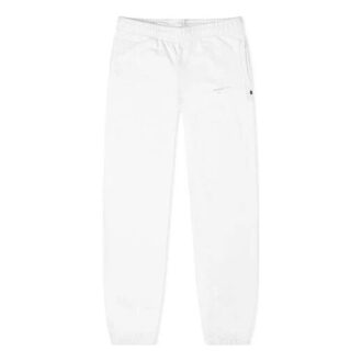 Blandede stoffer Street Style Enfarget bomullsbukser med logo