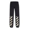 Bomulls joggebukse for menn med logo og løse striper