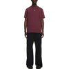 Bomulls-T-skjorte med brodert logo «Burgundy»