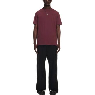 Bomulls-T-skjorte med brodert logo «Burgundy»