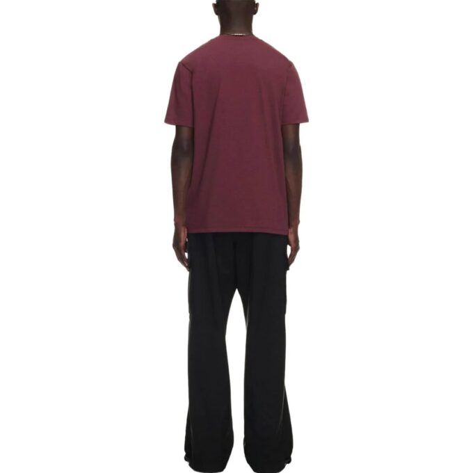 Bomulls-T-skjorte med brodert logo «Burgundy»