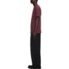 Bomulls-T-skjorte med brodert logo «Burgundy»