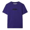 Bomulls-T-skjorte med brodert logo «Dark Purple»
