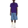 Bomulls-T-skjorte med brodert logo «Dark Purple»