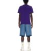 Bomulls-T-skjorte med brodert logo «Dark Purple»