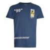Bomulls-T-skjorte med kort erme for menn, logo, normal passform