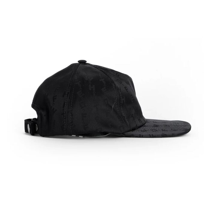 Bomullsapplikasjon, spiss cap, svart