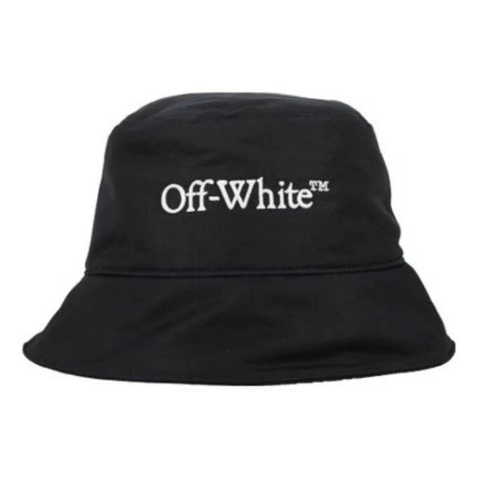 Bookish brodert logo-buckethat «Black»