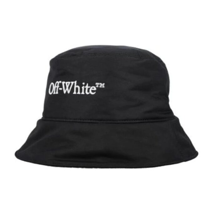 Bookish brodert logo-buckethat «Black»