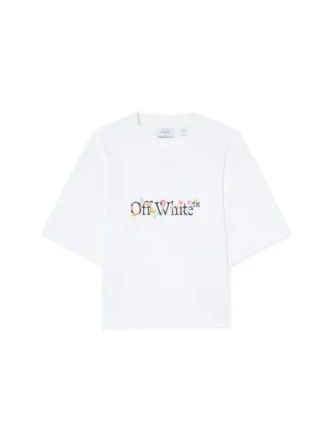 Bookish Glowing Flower Crop T-skjorte
