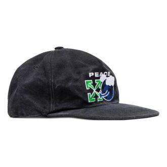 Brodert baseballcap Unisex Svart
