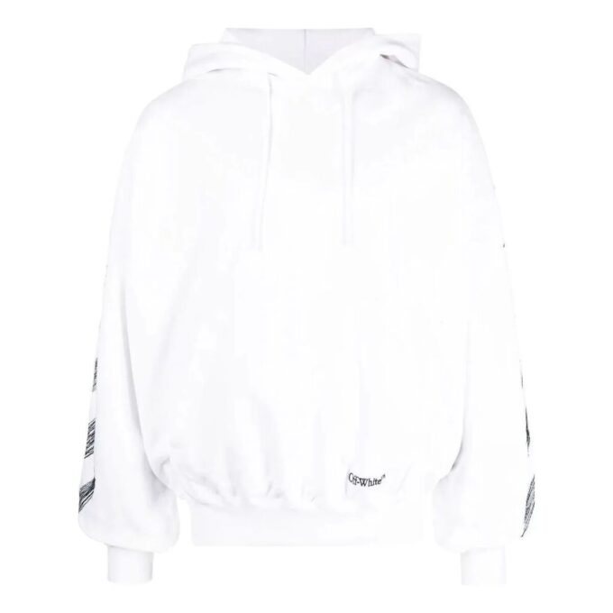 Broderte hettegenser «White»