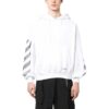 Broderte hettegenser «White»