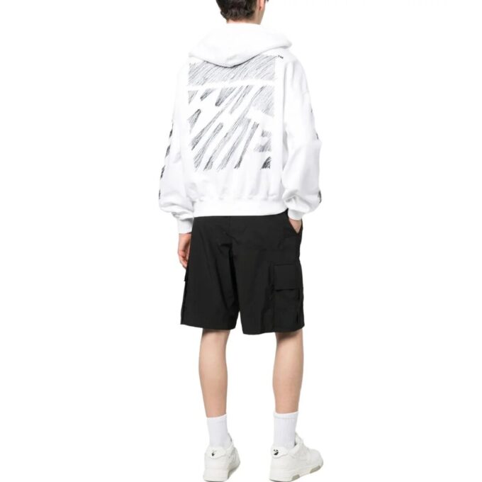 Broderte hettegenser «White»