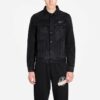 Bronsefarget gummistropp Arrow Classic Denim Logo-jakke