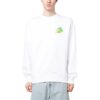 Brush Arrow Slim Crew Neck Gensere «White»