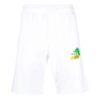 Brush Arrows shorts med råkant «White»