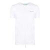 Brystalfabetlogo, slim fit, kort erme, hvit