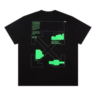 Bueformer Fluorescerende Arrows Skisse Kort ermet Herre Logo