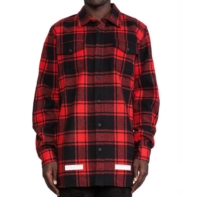 C/O VIRGIL 14SS Skjorte Unisex SvartRød