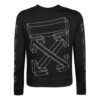 C O Virgil Abloh 3D Diag Lines-genser «Black White»