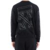C O Virgil Abloh 3D Diag Lines-genser «Black White»