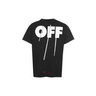C O VIRGIL ABLOH FW CUT Alphabet kort ermet svart