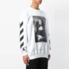 C/O Virgil Abloh Herre Hvit Diag Monalisa Rundhalset Genser Hvit