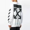 C/O Virgil Abloh Herre Hvit Diag Monalisa Rundhalset Genser Hvit