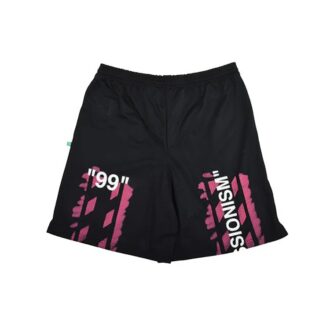 C/O Virgil Abloh Herre-shorts i svart Diag Stencil Mesh
