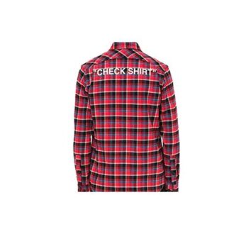 c/o Virgil Abloh Herre-skjorte med flerfarget rutemønster Flerfarget