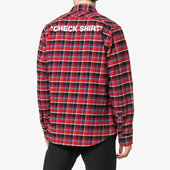 c/o Virgil Abloh Herre-skjorte med flerfarget rutemønster Flerfarget