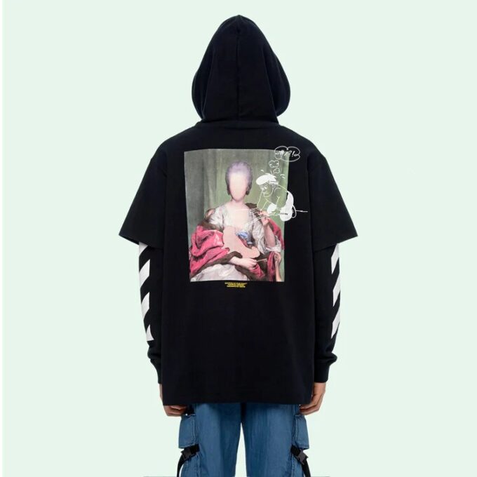 C/O Virgil Abloh Herre Svart Diag Mariana Hette-T-skjorte